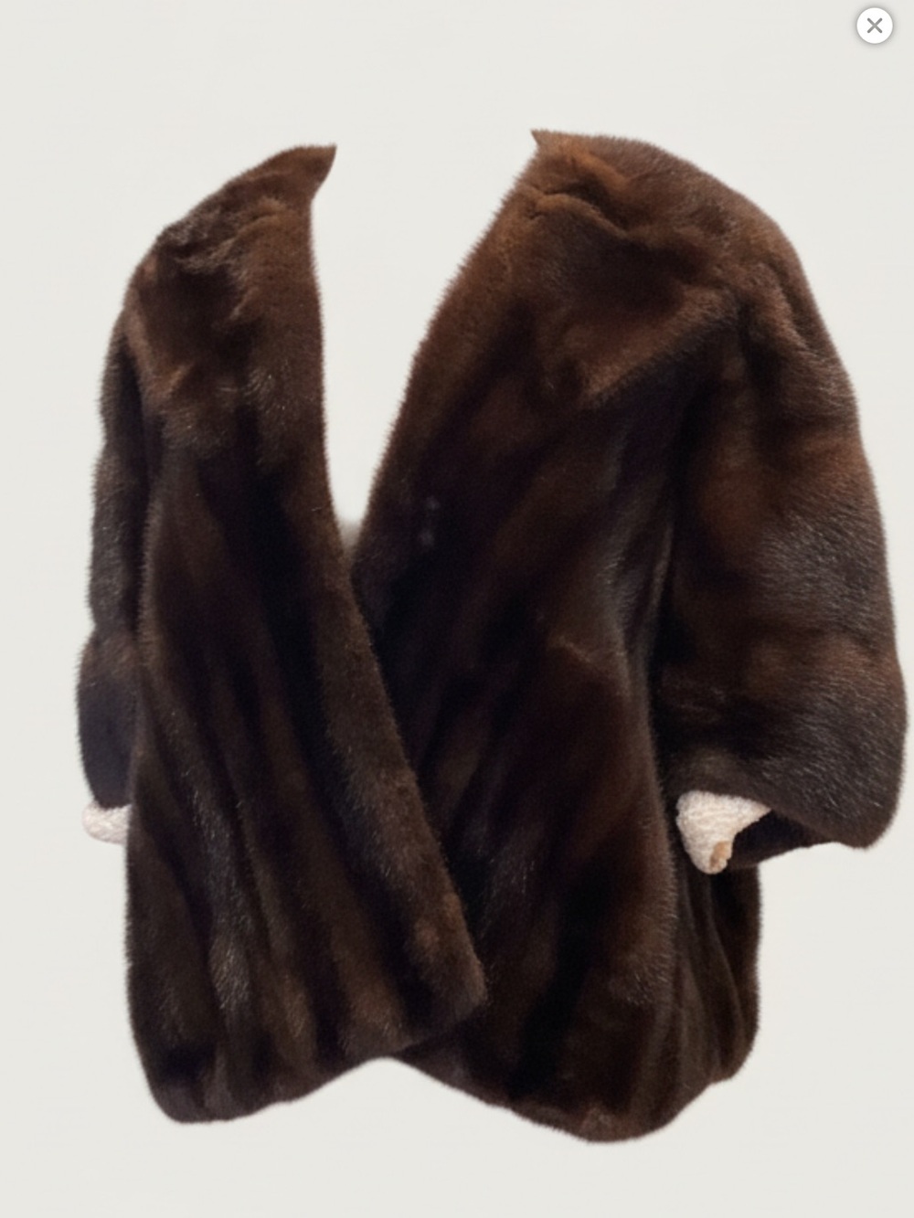 Vintage Mink Fur Stole Shoulder Wrap